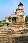 Khajuraho - the small shrine called Devi temple in front of the Lakshmana temple. 